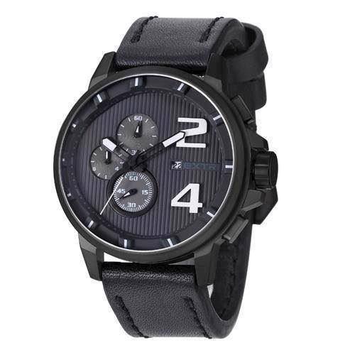 Image of Extreme mat IP sort rustfri stål Miyota OS1A quartz med chronograph Herre ur fra EXTRI, X3004-C